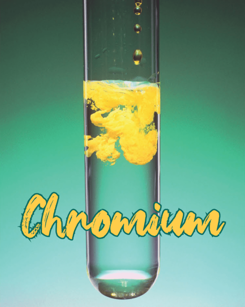 혈당 조절에 도움이 되는 크로뮴(크롬) 보충제 1 Chromium