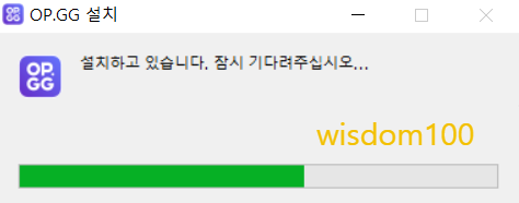 OP.GG 설치 과정