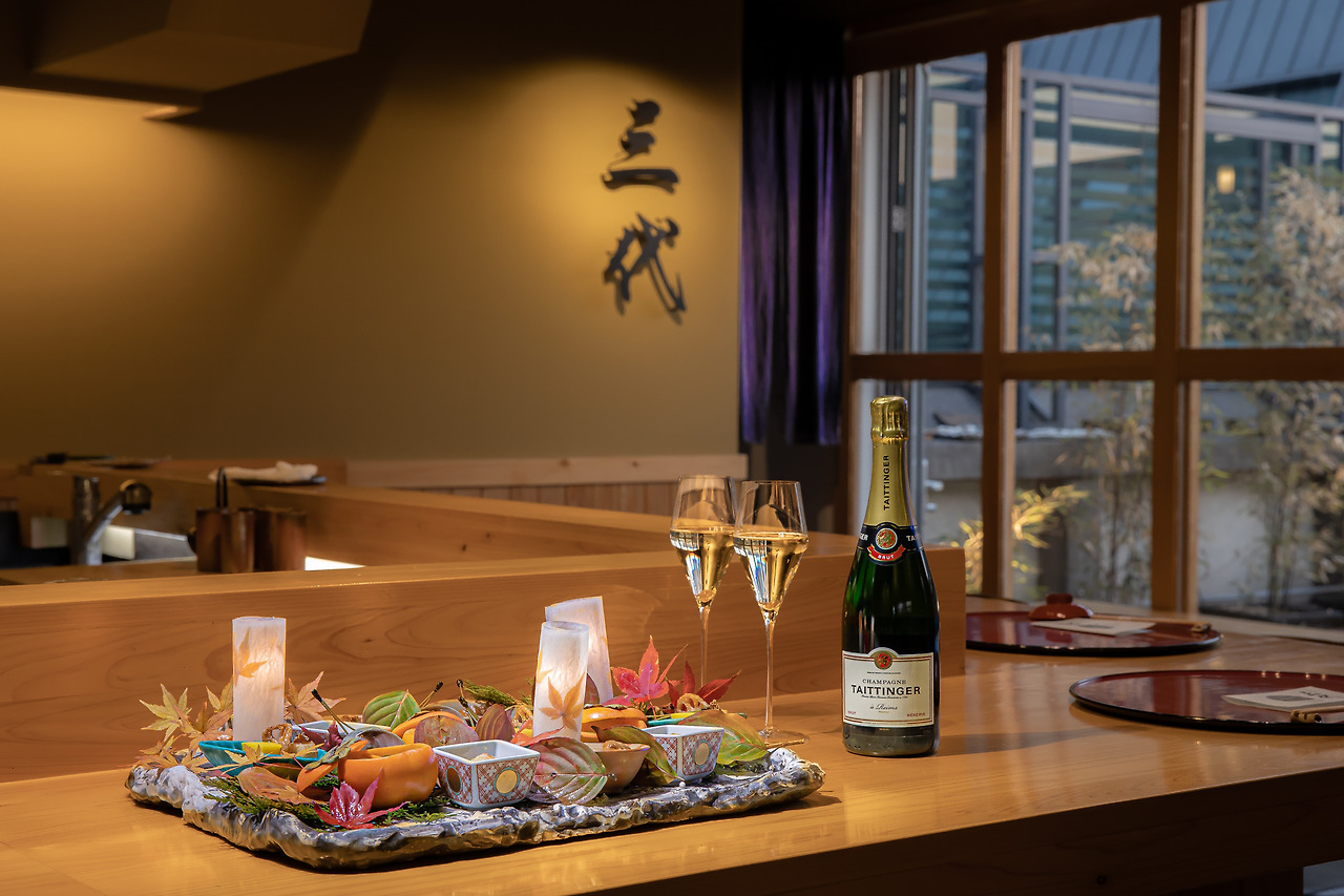 Sandai’s Hassun with Taittinger Brut Reserve ⓒYuchan Jung