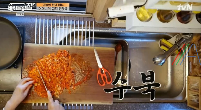 바퀴달린집3 김치 만둣국 레시피 - 김영옥 보자기 왕만두 만들기 - 바달집 음식 요리 2 ywAAAAAAQABAAACAUwAOw==