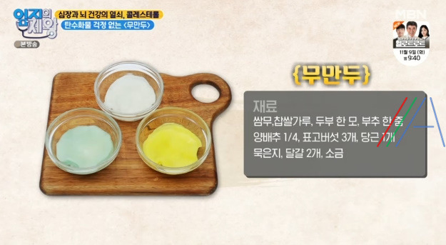 엄지의제왕 무만두 만들기 레시피 - 전진주 탄수화물 걱정 없는 무만두 / 심장과 뇌 건강의 열쇠 콜레스테롤 1 ywAAAAAAQABAAACAUwAOw==