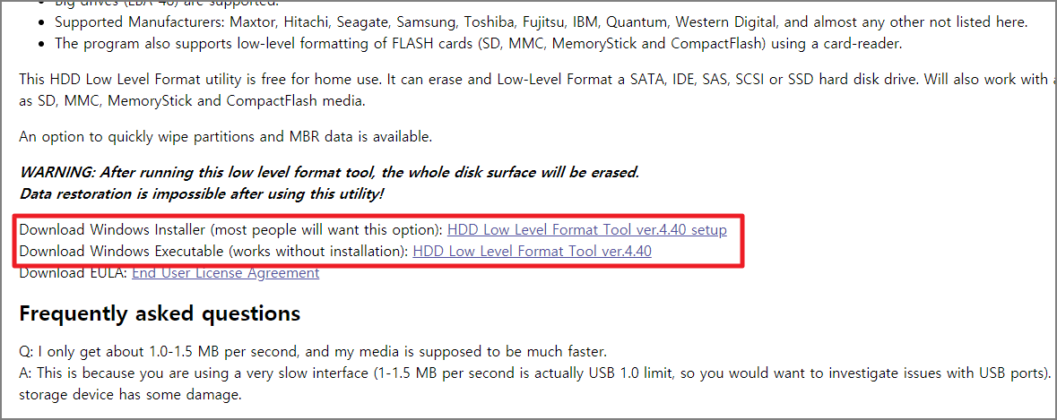 hard disk low level format tool license code