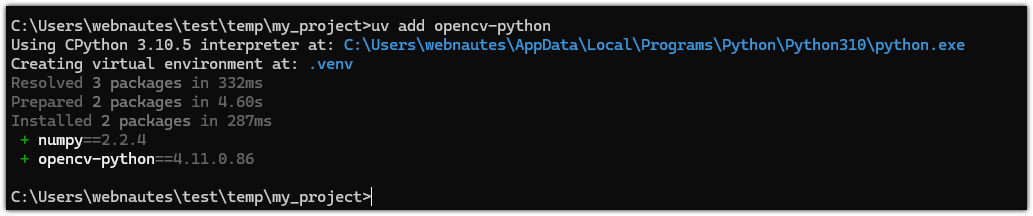 Python uv 사용방법