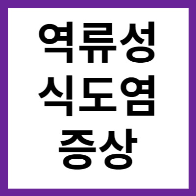 역류성 식도염 증상 치료제 정보 알아보기 - 랑큐