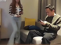 애교 넘치는 처자의 쫀득한 봉지