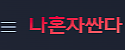 나혼자싼다
