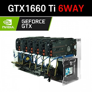 Gtx1660Ti 6웨이 이더리움 레이븐 채굴기 오픈형