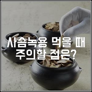 녹용 추천이 많은 이유와 녹용먹는방법