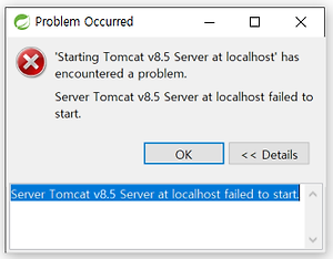 helpen bunker rukken Spring] Server Tomcat v8.5 Server at localhost failed to start.
