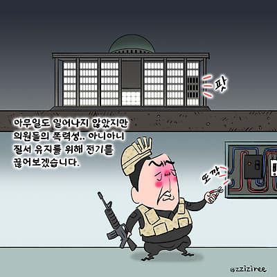 질서유지를 위한 단전