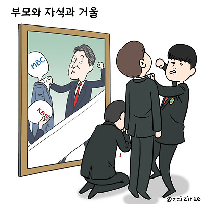 부모와 자식과 거울