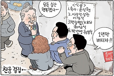 ‘친윤’ 결집의 순간