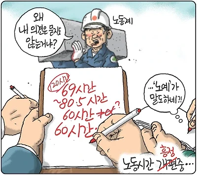 노동시간 흥정 중...