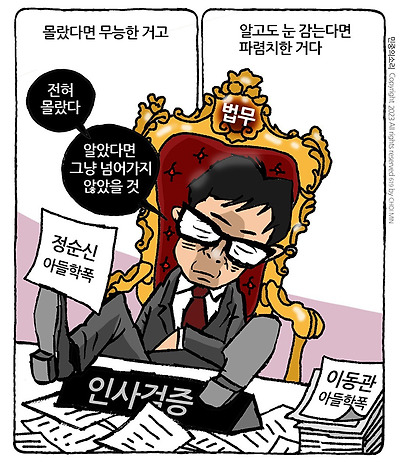 인사검증 주무(시는) 장관
