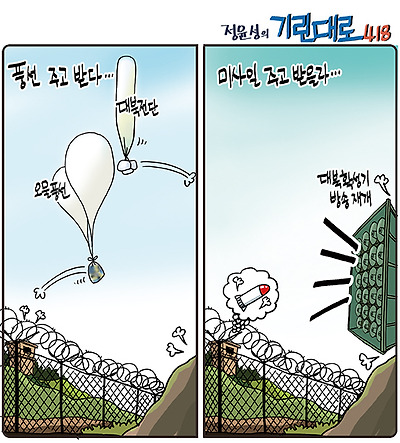 '풍선'이 '미사일' 될라