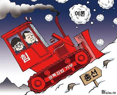 국민을 밀고가는 저돌적 정부