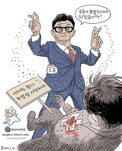 상처에 소금 뿌리기