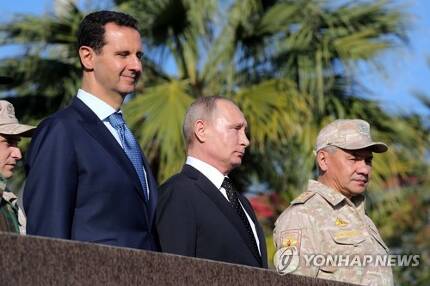 푸틴 러시아 대통령 시리아 방문[EPA=연합뉴스 자료사진]