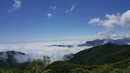 강원도 고성군 장신리 설악산 향로봉.