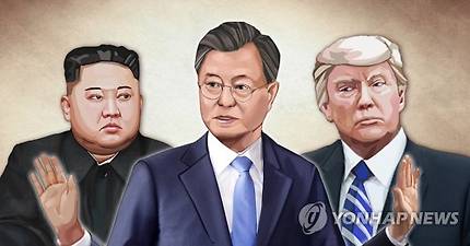 문 대통령, 북미정상 협상 중재안 될까 (PG) [정연주 제작] 일러스트