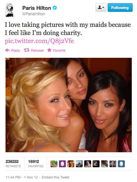 패리스 힐튼 페이스북 캡쳐