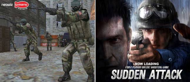 '스페셜포스'(왼쪽)와 '서든어택'(오른쪽)