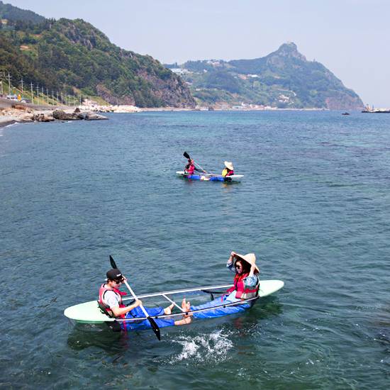 울릉도 투명카누 체험