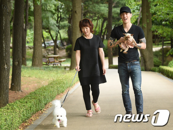 숑이가 신이 난 듯 뛰어가고 있다.© News1스포츠/ 권현진 기자