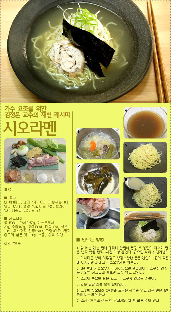 스타쿡 ②] 요조를 사로잡은 일본라멘 레시피