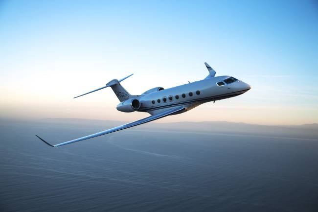 걸프스트림 G650ER 비행모습.