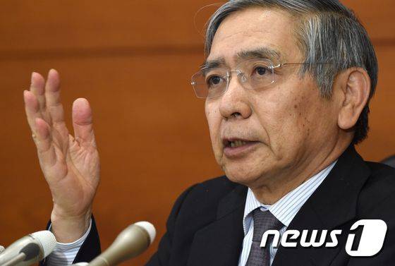 구로다 하루히코(黒田東彦) 일본은행(BOJ) 총재© AFP=뉴스1