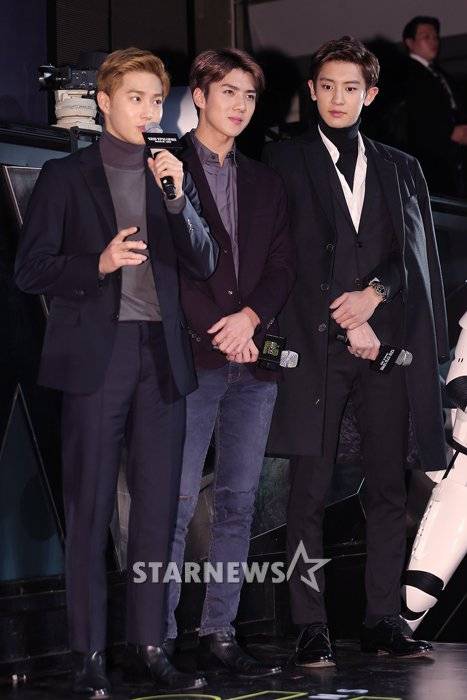 [★포토]수호-세훈-찬열, 노래 '라이트세이버' 불렀어요