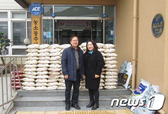 정읍 농소동 서광교회(담임목사 배홍섭) 쌀 기탁© News1