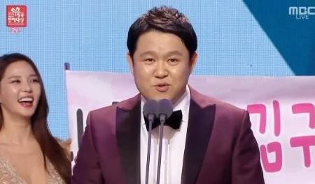 MBC 연예대상 대상 김구라가 감회의 소감을 전했다. MBC 연예대상 캡처