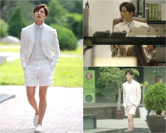 정일우의 파격적인 숏팬츠 정장 패션이 공개됐다.© News1star/ 김종학 프로덕션 제공