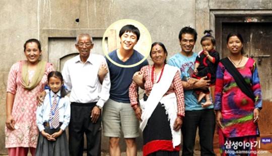 원종건씨가 하나님의 가르침대로 봉사하는 삶을 사는 모습.