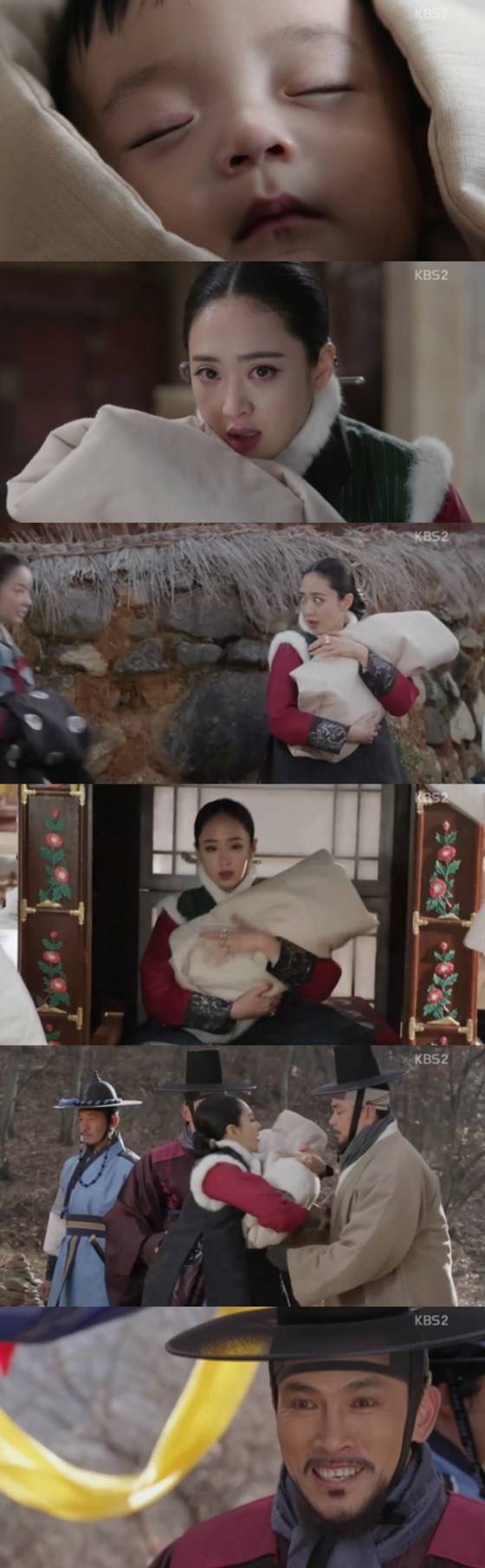 '객주' 김민정이 장혁·한채아의 아들을 납치했다.© News1star/ KBS2 '장사의 신-객주 2015' 방송화면 캡처