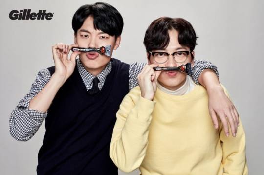 류준열과 이동휘가 세계적인 면도기 브랜드 질레트의 엠버서더로 선정됐다. (사진=질레트 코리아)
