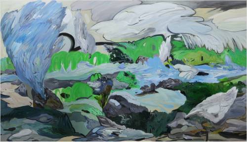 만들어진 장소, 112x194cm, 2015