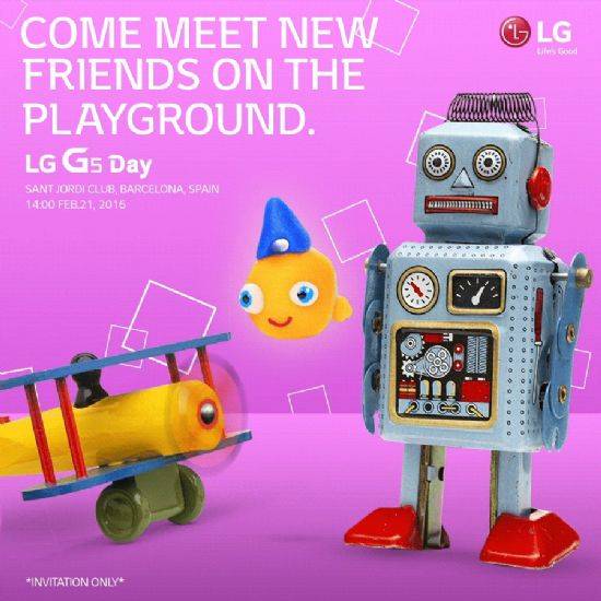 LG전자가 전 세계 미디어에 배포한 LG G5 데이 초청장