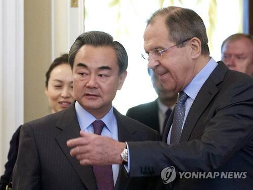 (AP=연합뉴스) 왕이 외교부장, 모스크바 방문