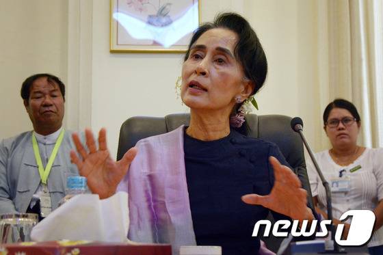 아웅산 수지 여사. © AFP=뉴스1