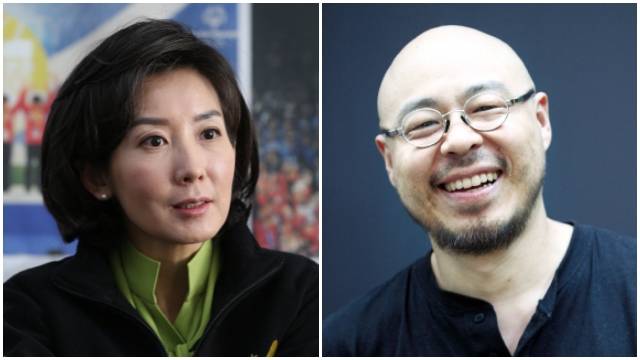 나경원 새누리당 의원, 이병우 성신여대 교수. 한겨레