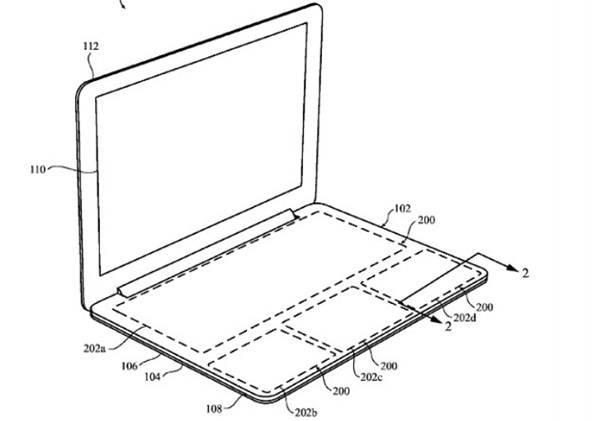 애플이 물리적 키보드를 대체한 포스터치 패드를 이용한 노트북 기술 특허를 출원했다. 이에따라 장차 맥북은 훨씬 더 얇아지게 될 전망이다.