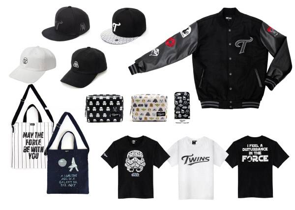 스타워즈와 콜라보레이션한 LG의 상품들. LG 트윈스 제공