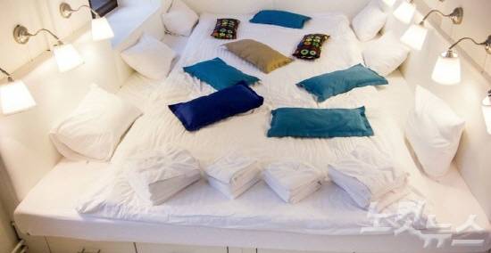 유럽에서 가장 큰 침대를 보유한 객실 (사진=투리스타 제공)