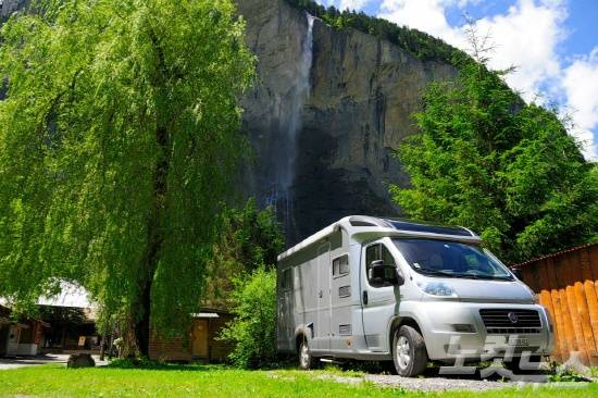 스위스 라우터부르넨의 캠핑 융프라우 홀리데이 파크 (사진=투리스타 제공)