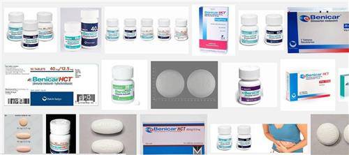 미국에서 베니카라는 상품명으로 판매 중인 올메사르탄 관련 구글 검색 이미지들