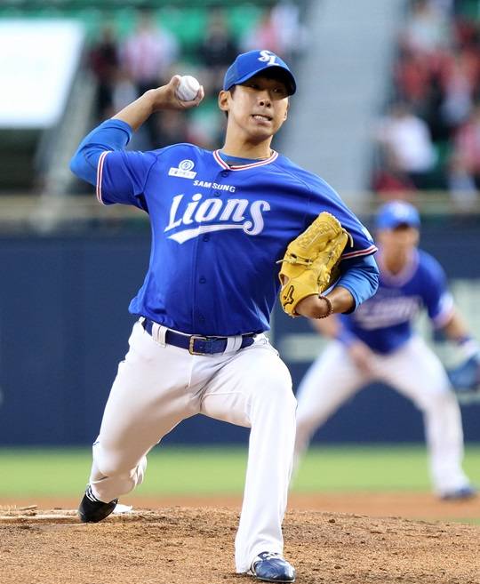 시즌 5승 고지를 밟은 윤성환. /사진=삼성 라이온즈 제공