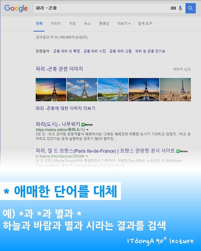 연산자를 이용한 구글 고급 검색